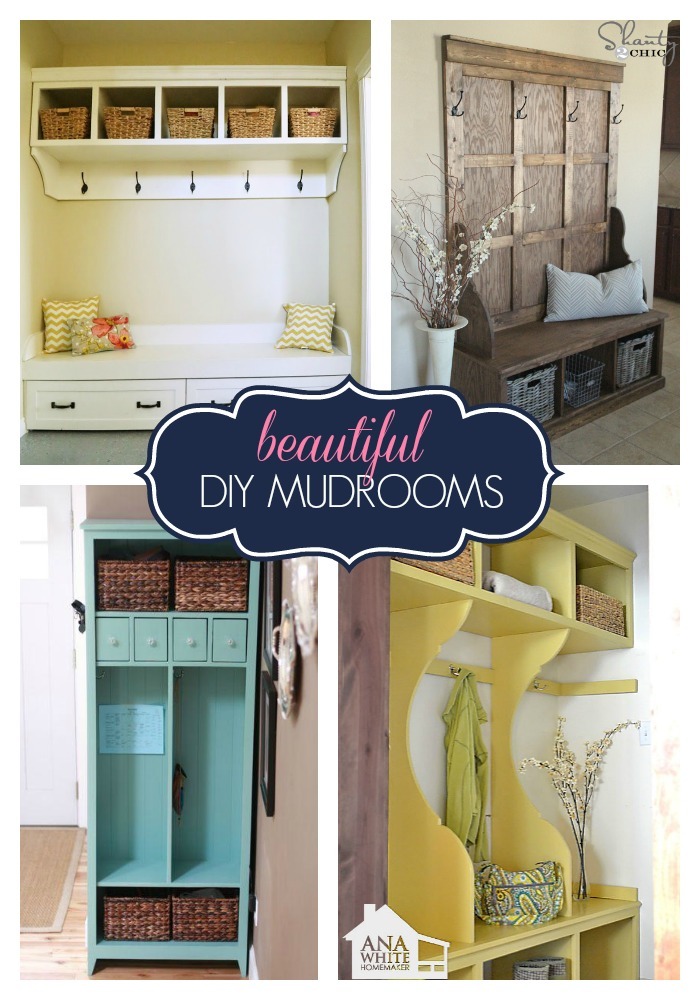 Project Roundup Mudroom Solutions Ana White - Diy Mudroom Storage Ideas