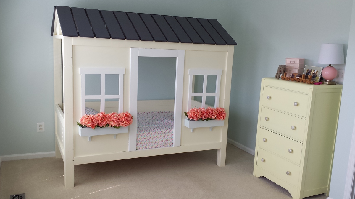 Cabin Bed With Flower Boxes Ana White