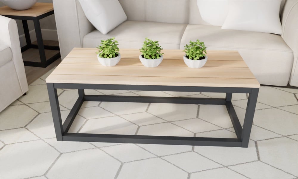 diy box frame coffee table plans