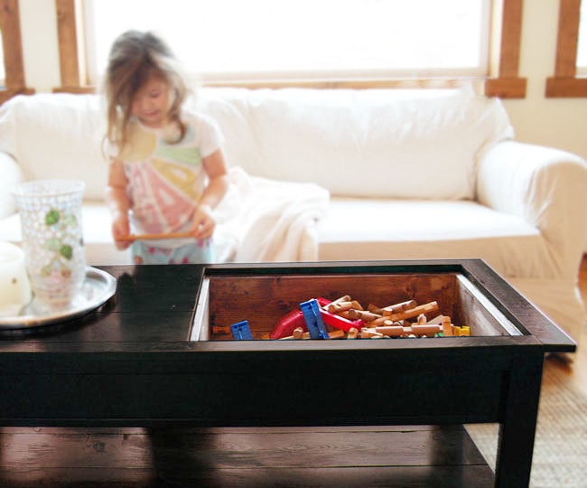 DIY Coffee Table With Hidden Storage - DIY Huntress