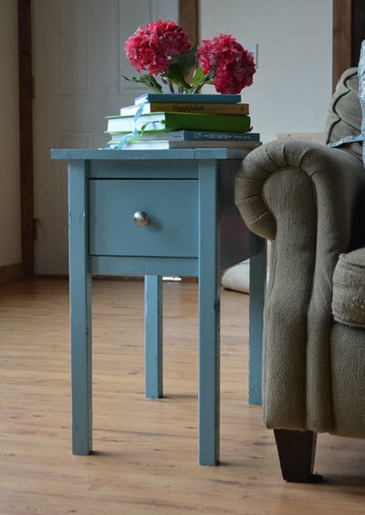 Narrow Cottage End Tables Ana White, Skinny End Table Diy
