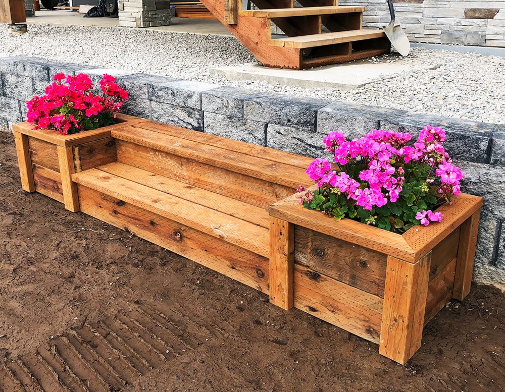 Outdoor Planter Steps Or Benches Ana, Outdoor Plant Bench