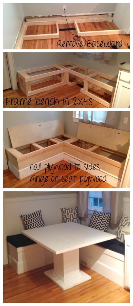 The Breakfast Nook Bench with Storage