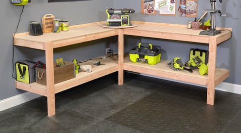 Wall-Mounted Workbench, Woodworking Project