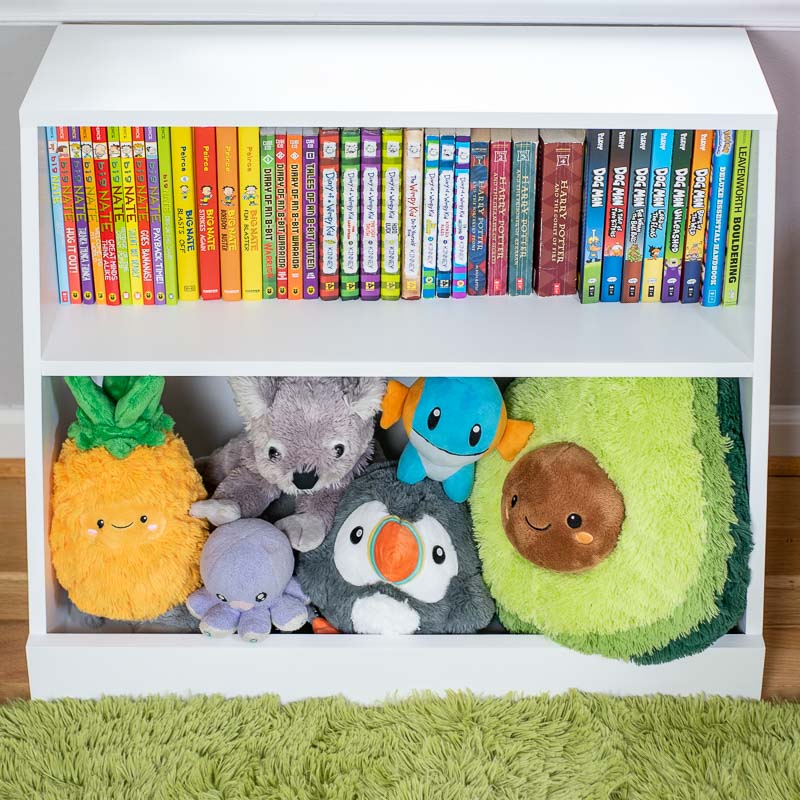 kids bookshelf toy storage