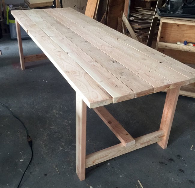 Beginner Farm Table 2 Tools 50, How To Make A Simple Wood Table