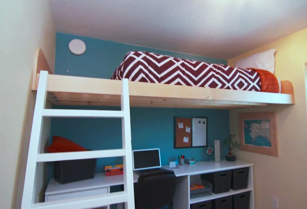 wall mounted loft bed