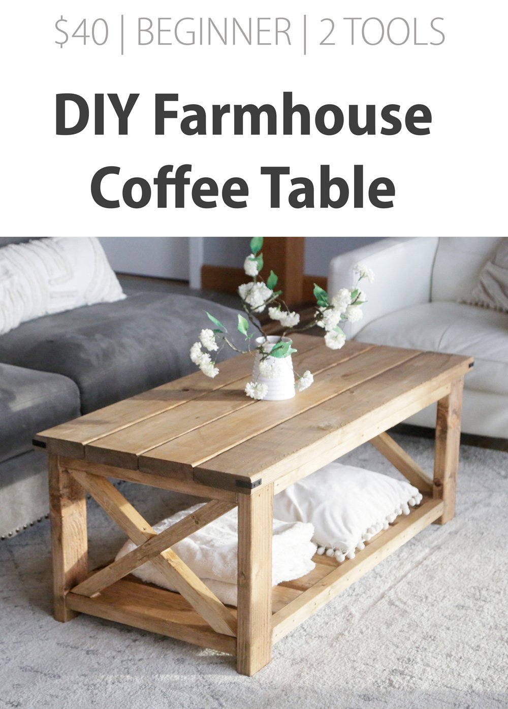 Farmhouse Coffee Table Beginner Under, Diy Small Side Table Plans