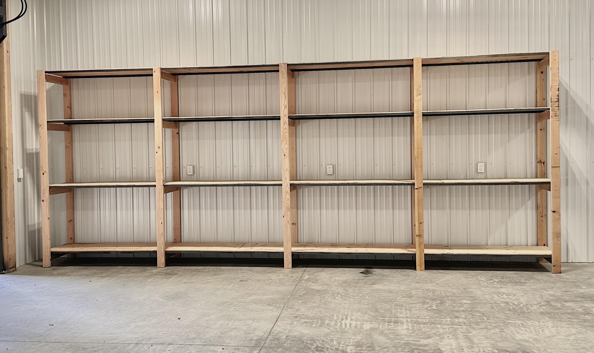 Ana white garage shelving plans