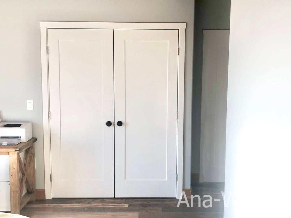 how to build a closet door opening