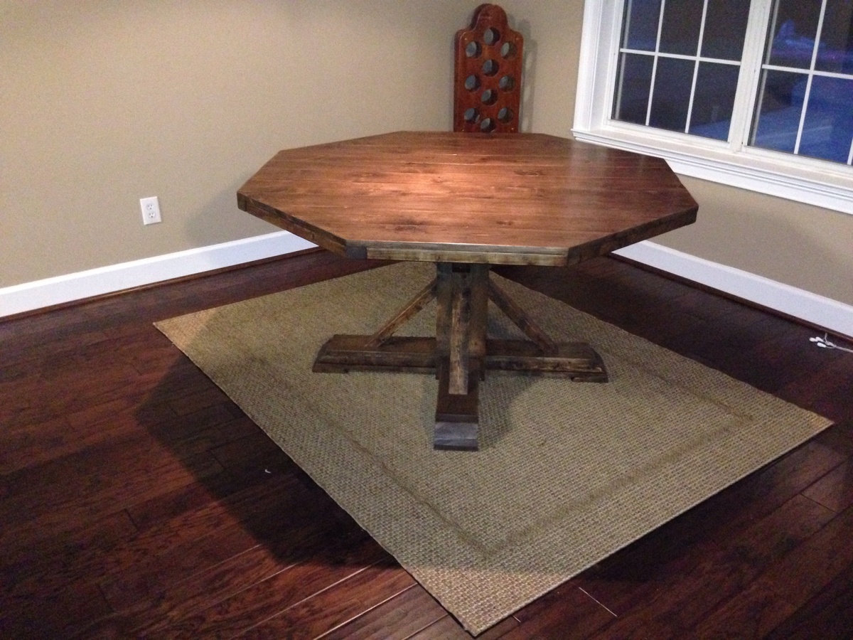octagon kitchen table and chair