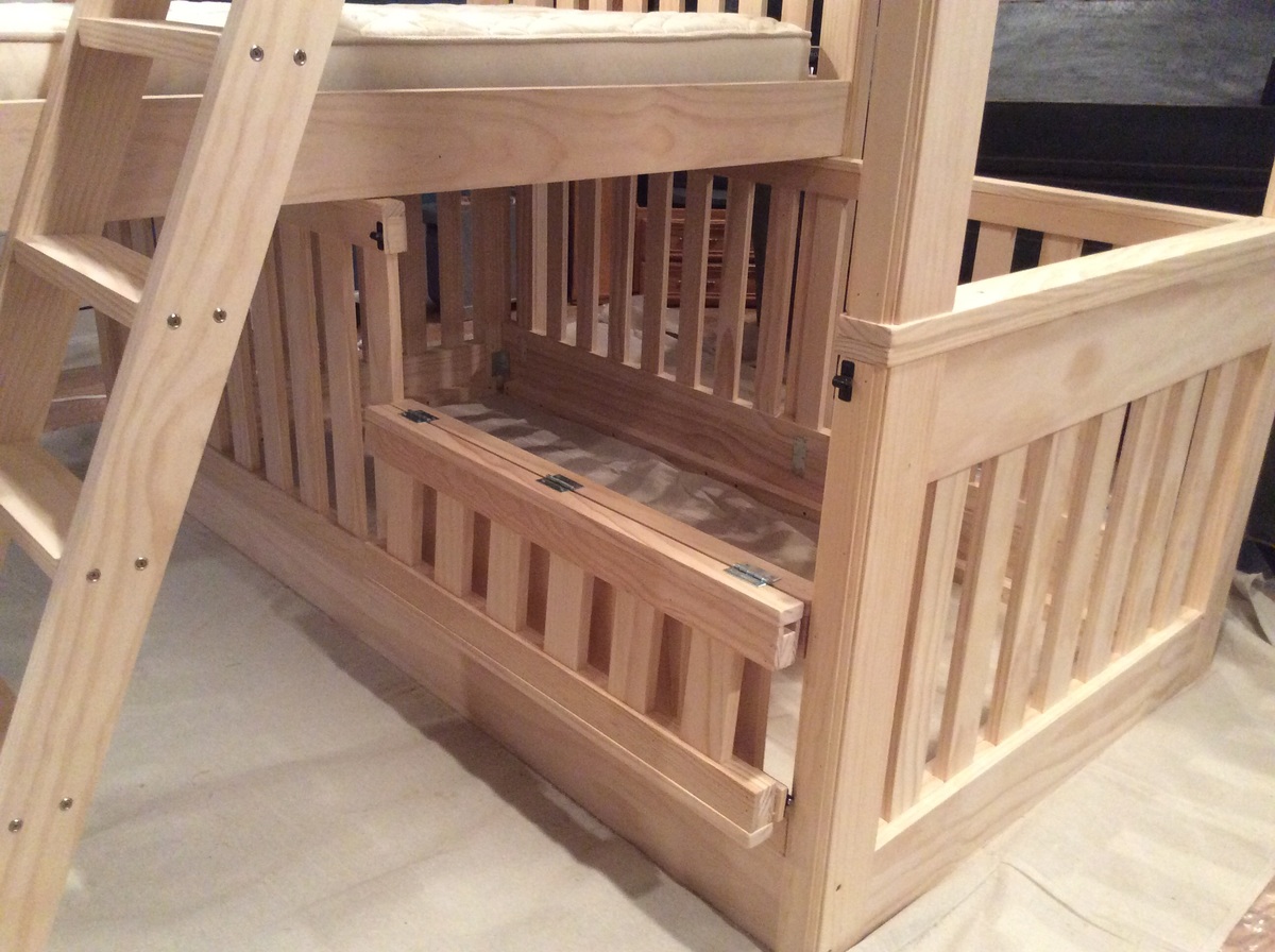twin over crib bunk bed