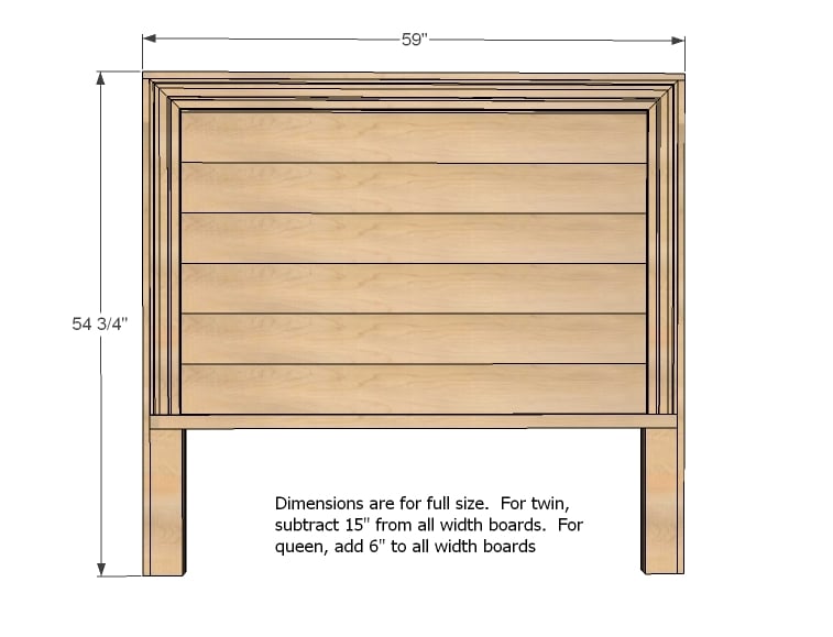 easy to build wood headboard