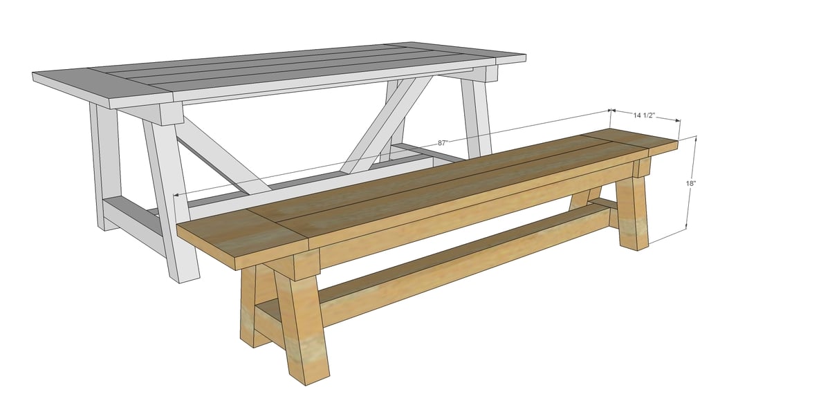 4x4 Truss Benches