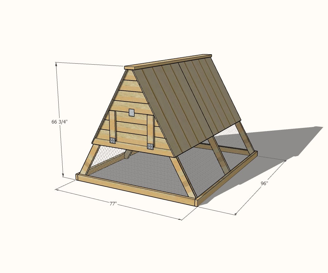 A Frame Chicken Coop Dimensions