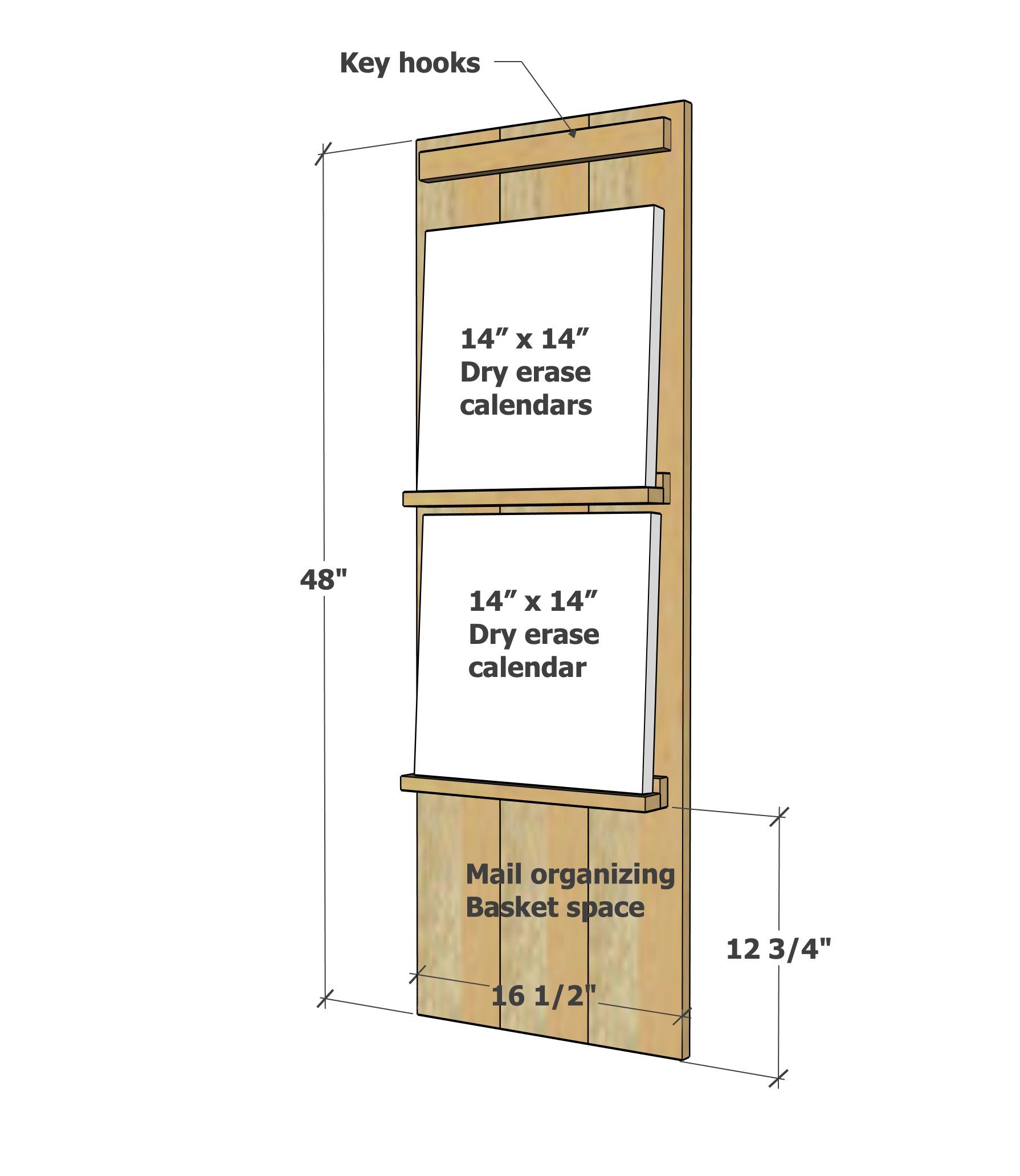 dimension for vertical command center