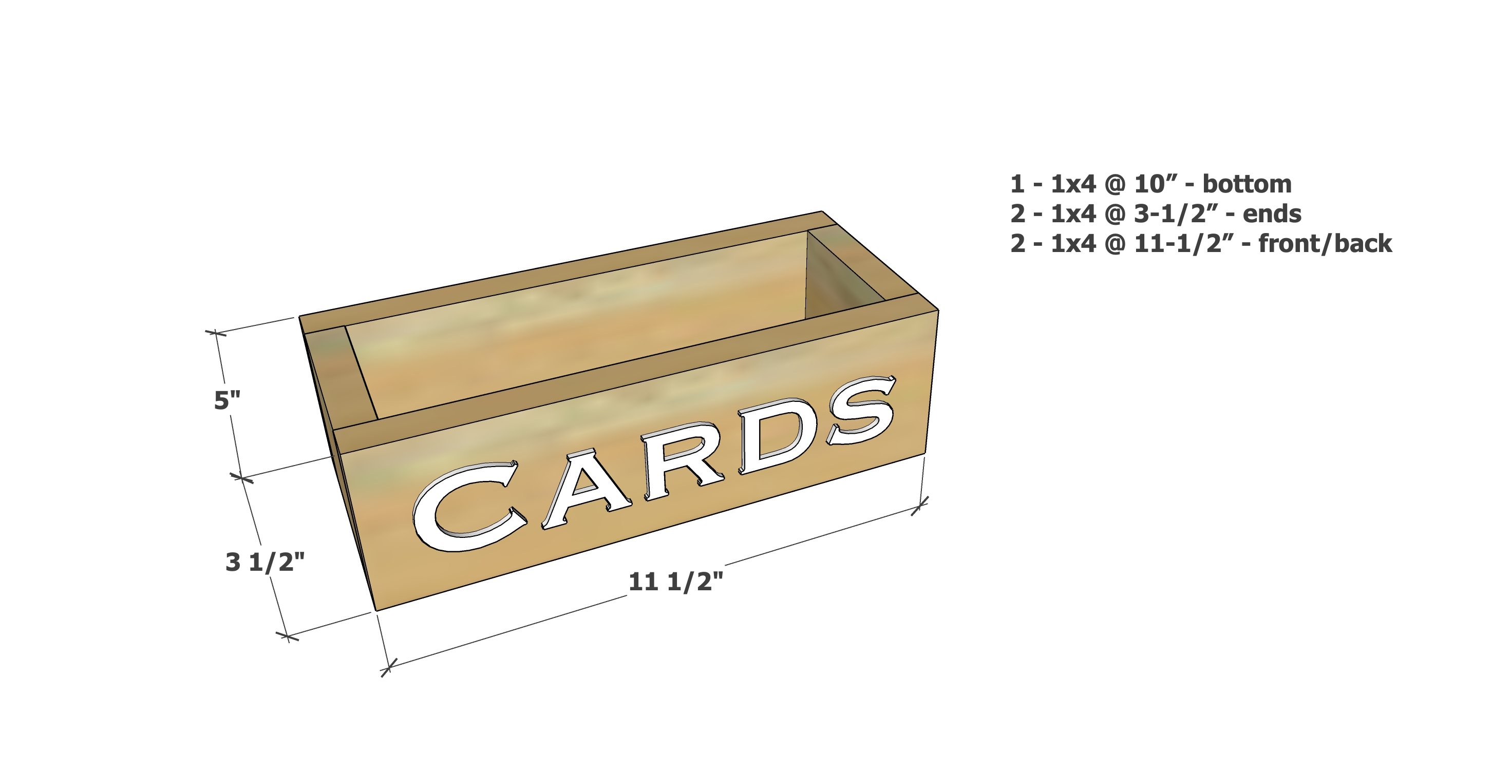 card box dimensions free plans wedding party