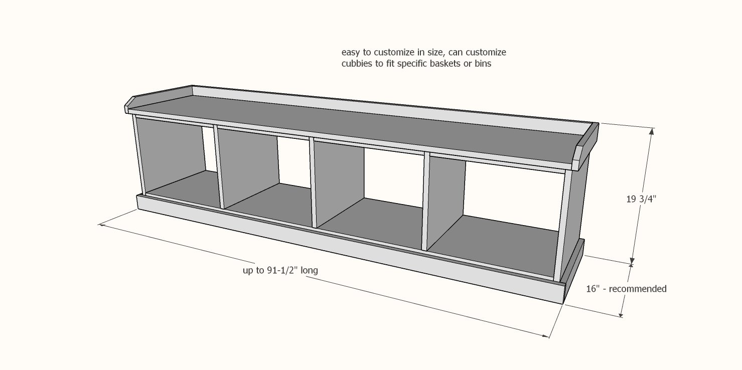 dimensions for entryway bench