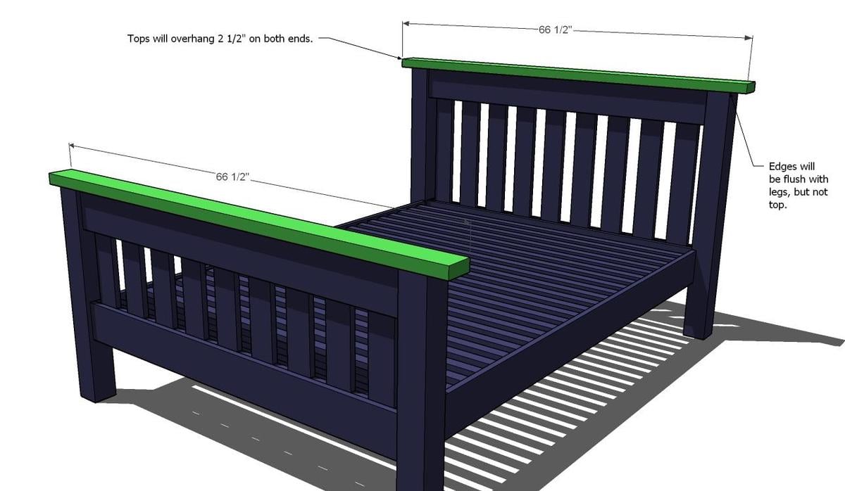 Wooden Simple Full Size Bed Frame Plans PDF Plans