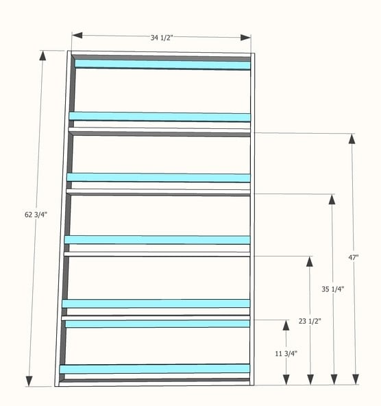 dimensions for plate rack