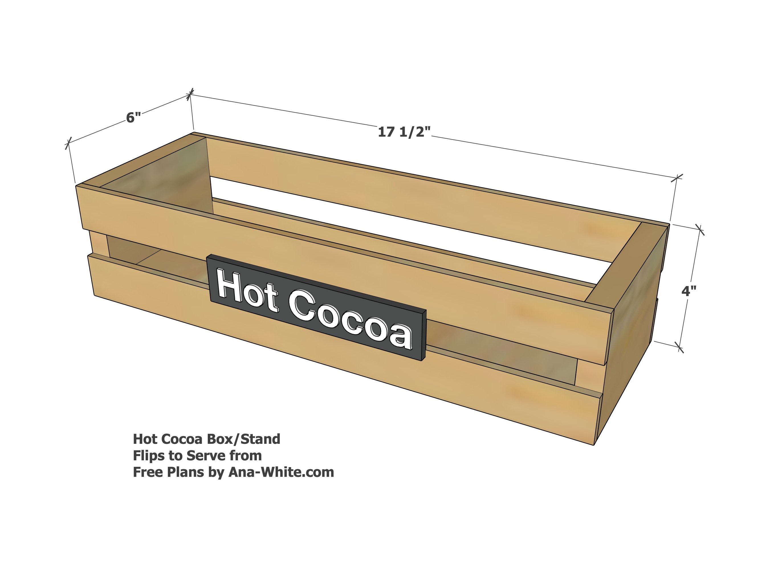 hot cocoa crate gift box free plans