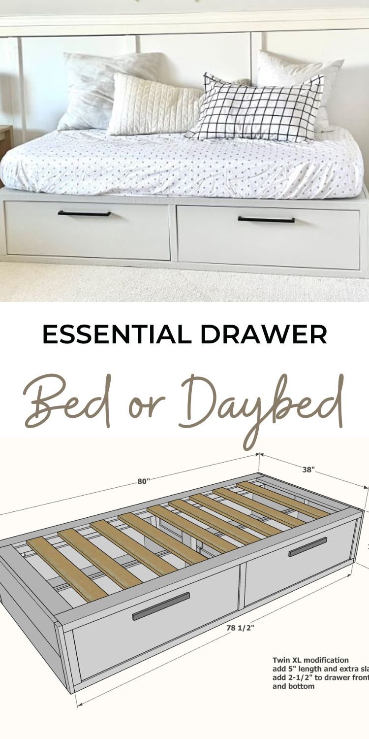 Essential Drawer Bed or Daybed 