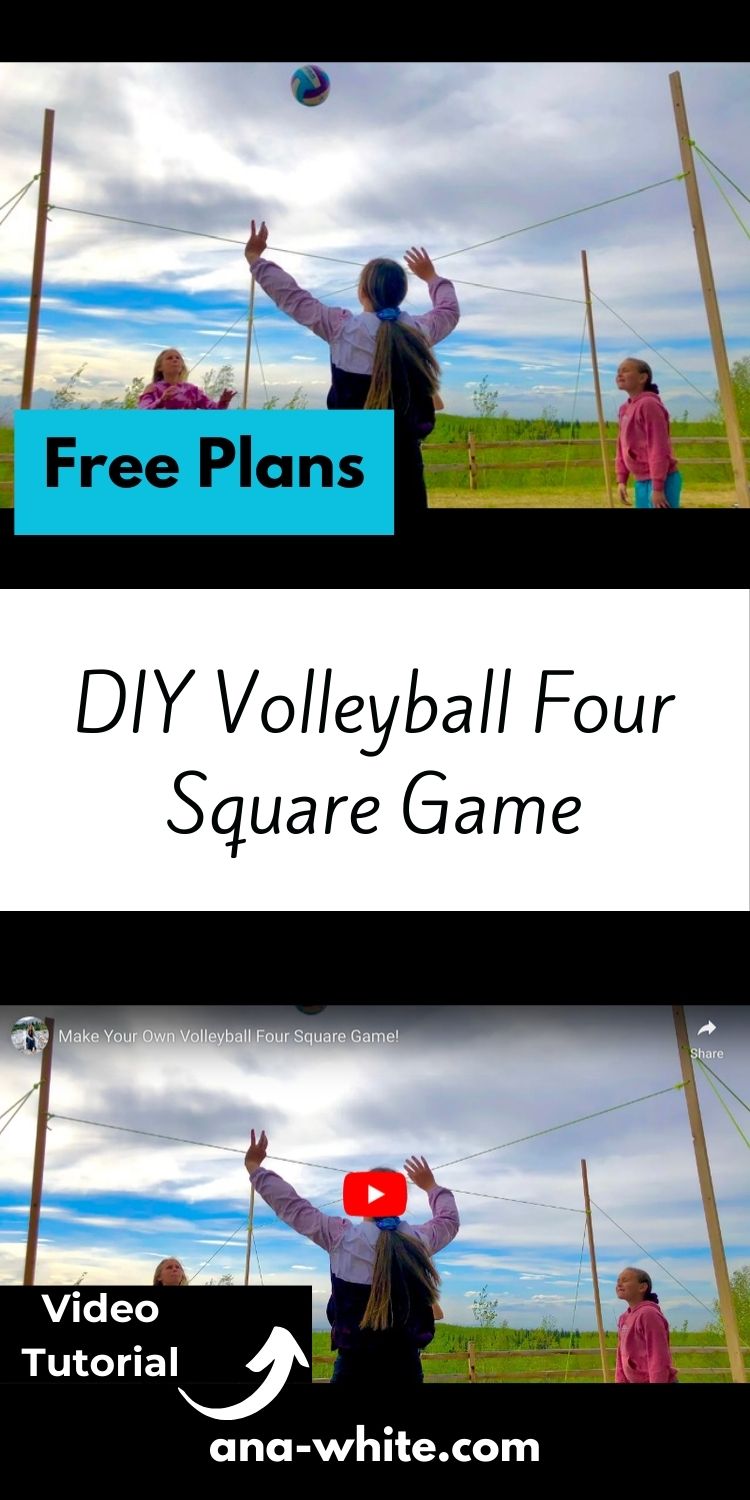 DIY Volleyball Four Square Game