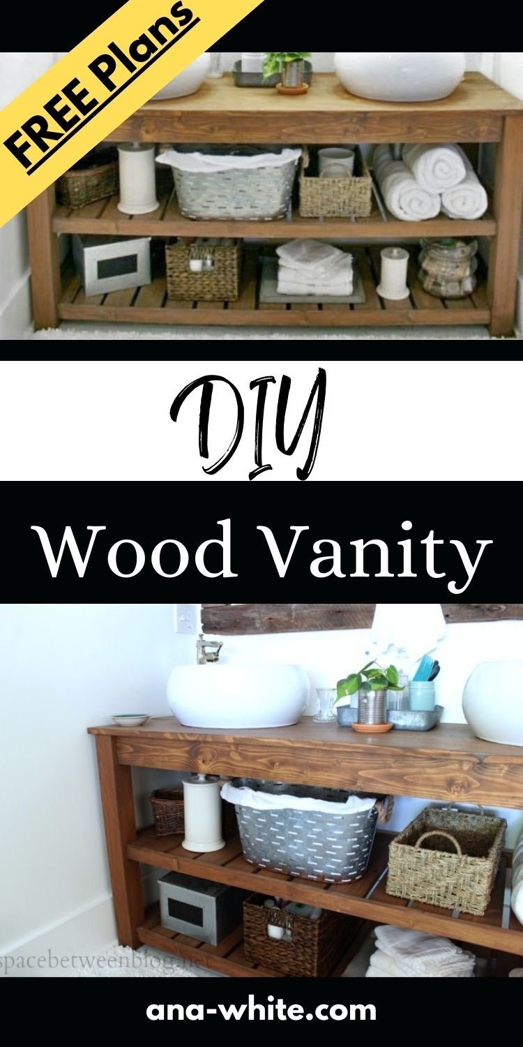 DIY Wood Vanity