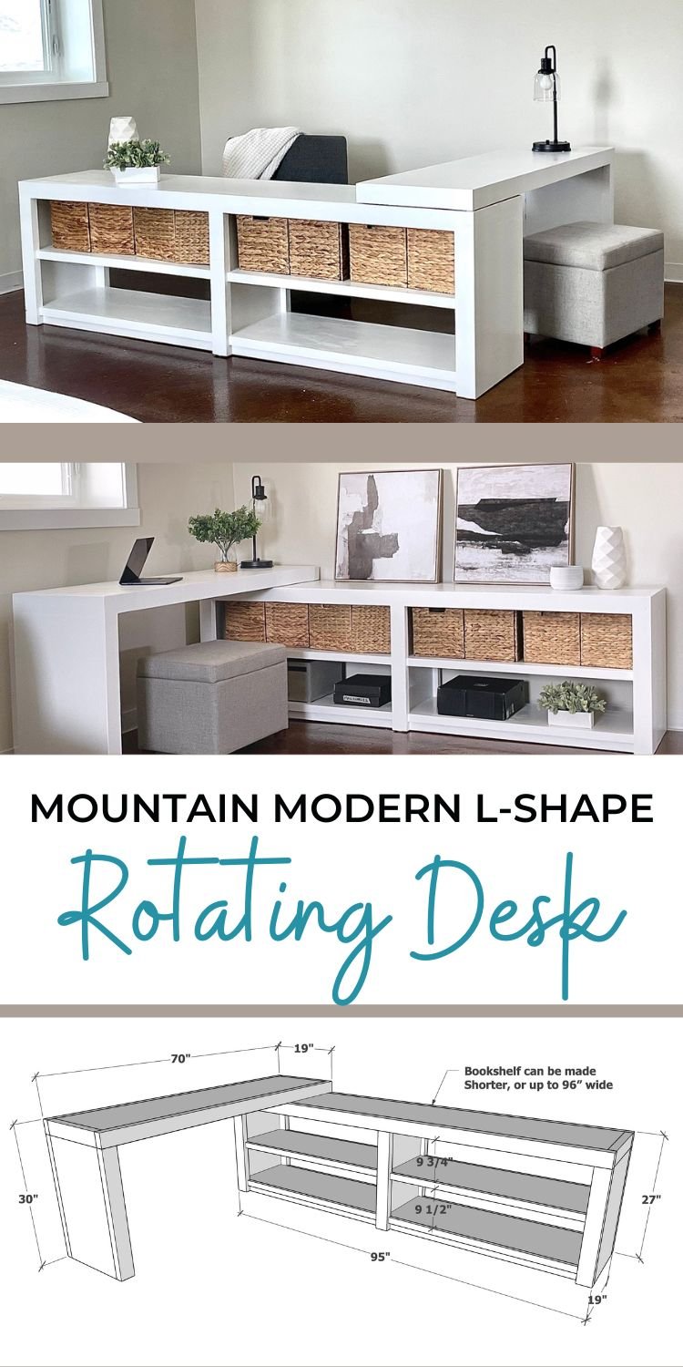 Mountain Modern L-Shape Rotating Desk - ADA 