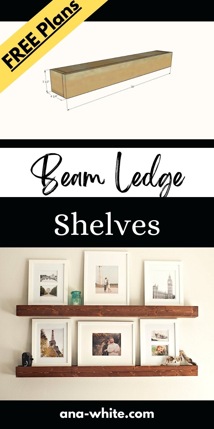 Beam Ledge Shelves