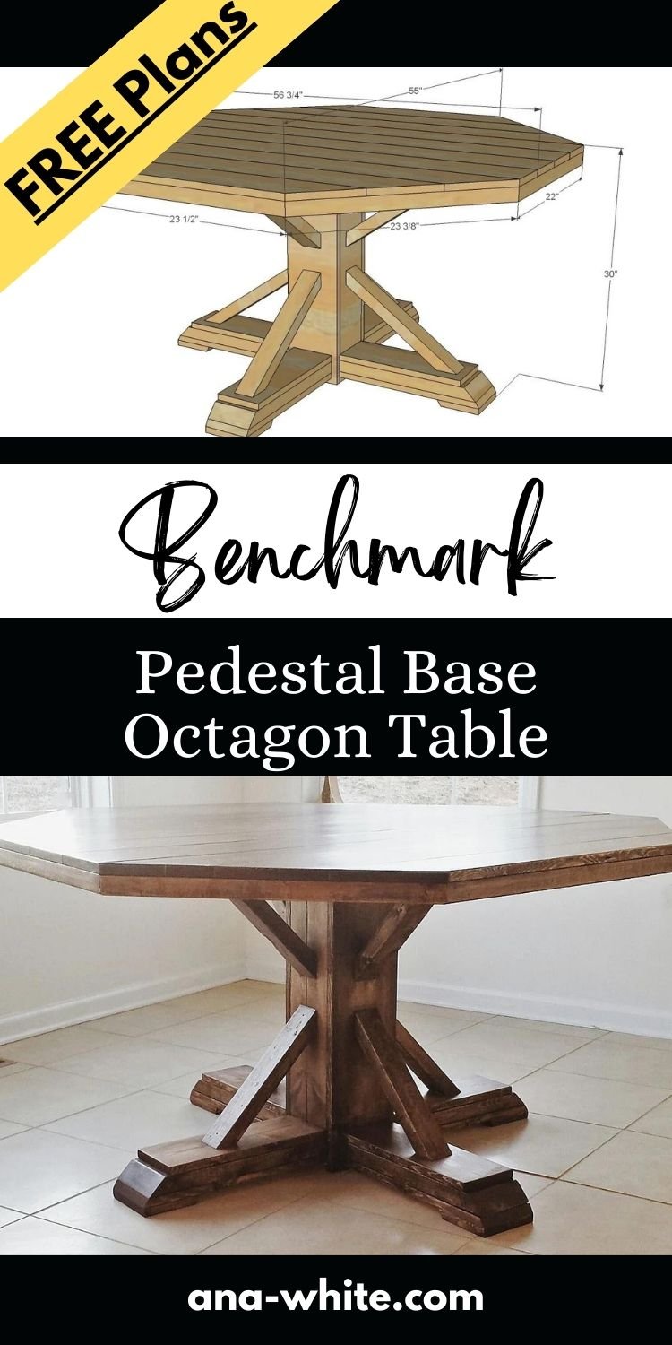 Benchmark Pedestal Base Octagon Table