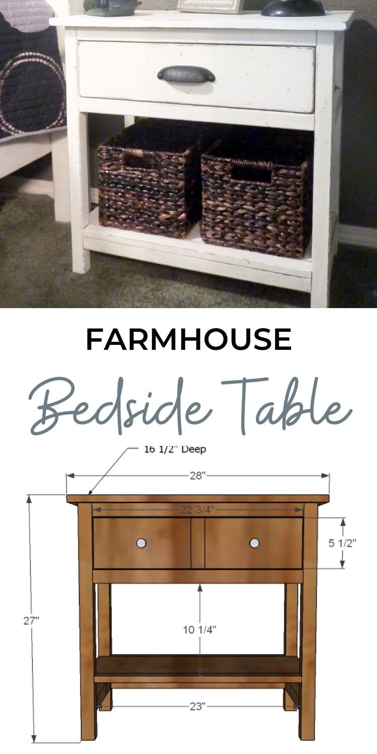 Farmhouse Bedside Table
