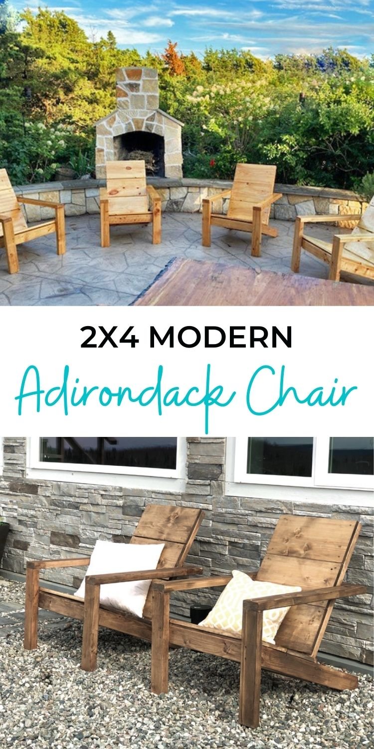 2X4 Modern Adirondack Chair 