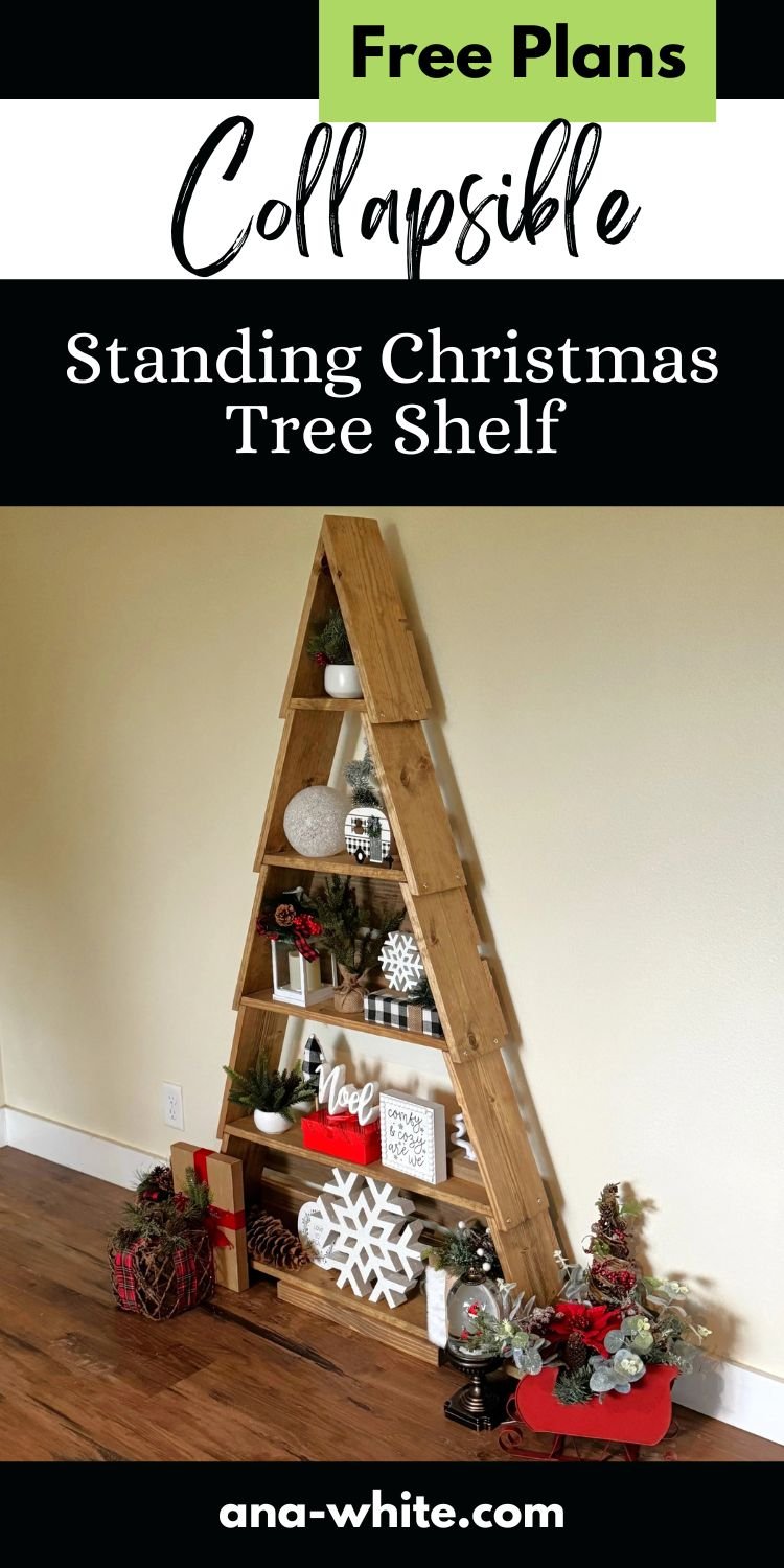 Collapsible Standing Christmas Tree Shelf