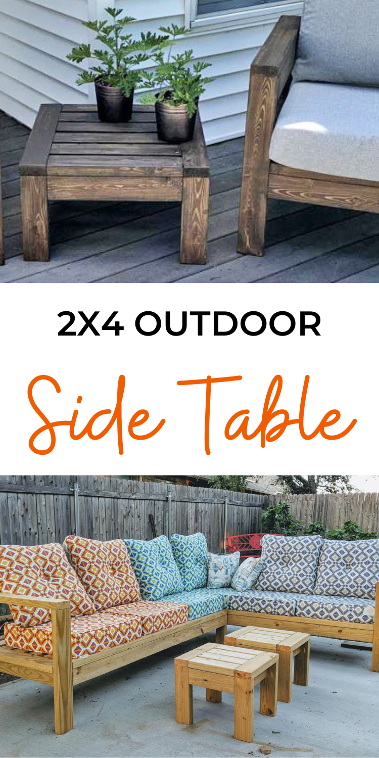 2x4 Outdoor Side Table
