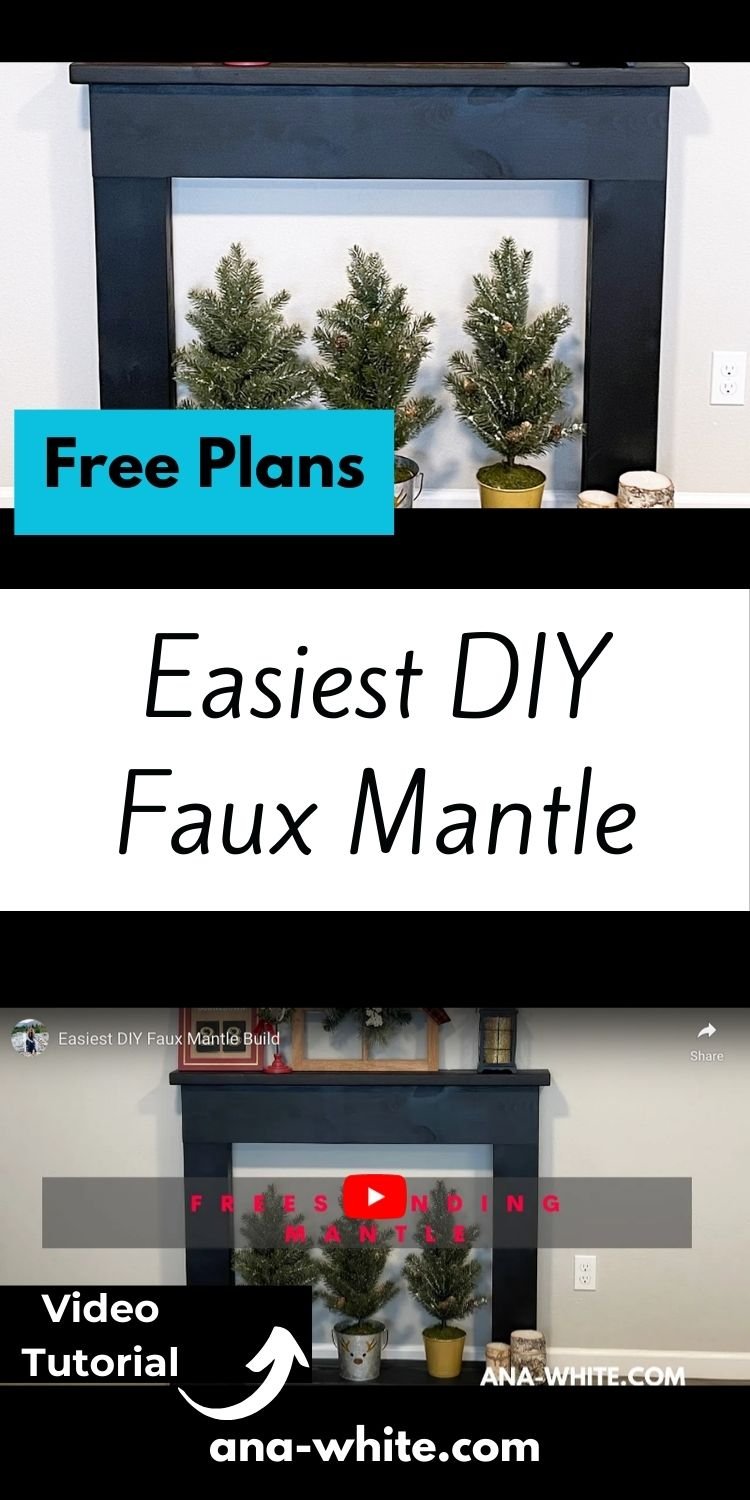 Easiest DIY Faux Mantle