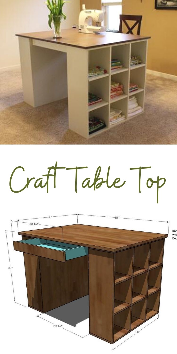 Craft Table Top For The Modular Collection | Ana White