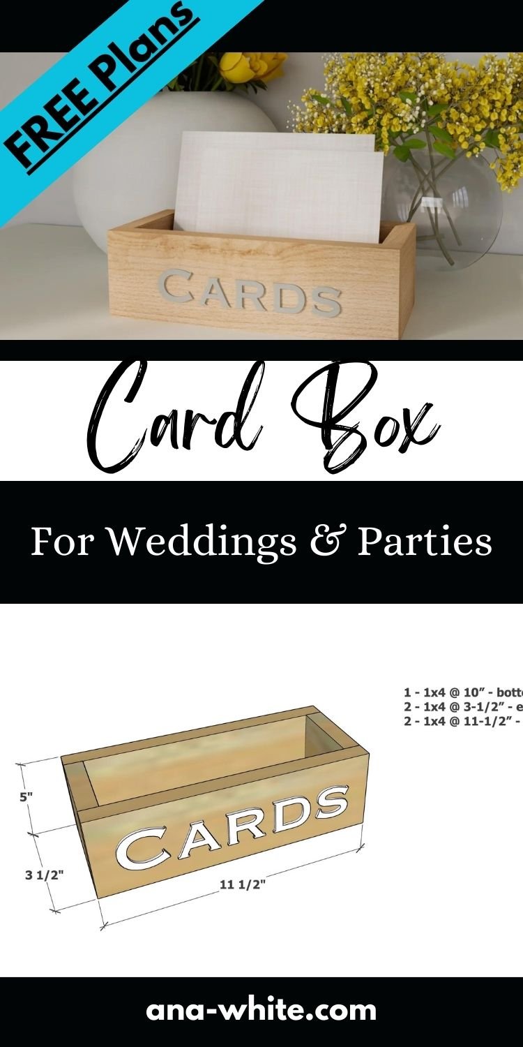Card Box for Weddings and Parties - Free Plans