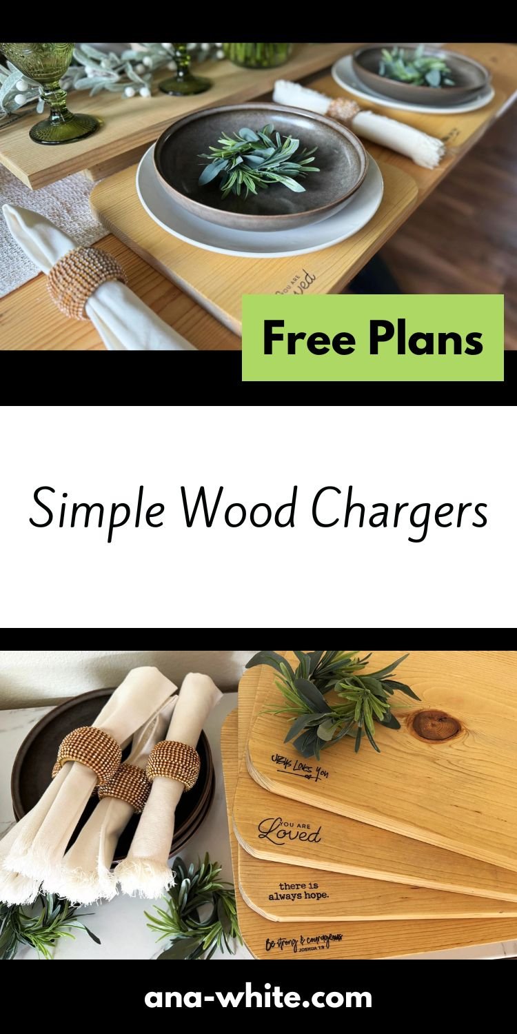 Simple Wood Chargers