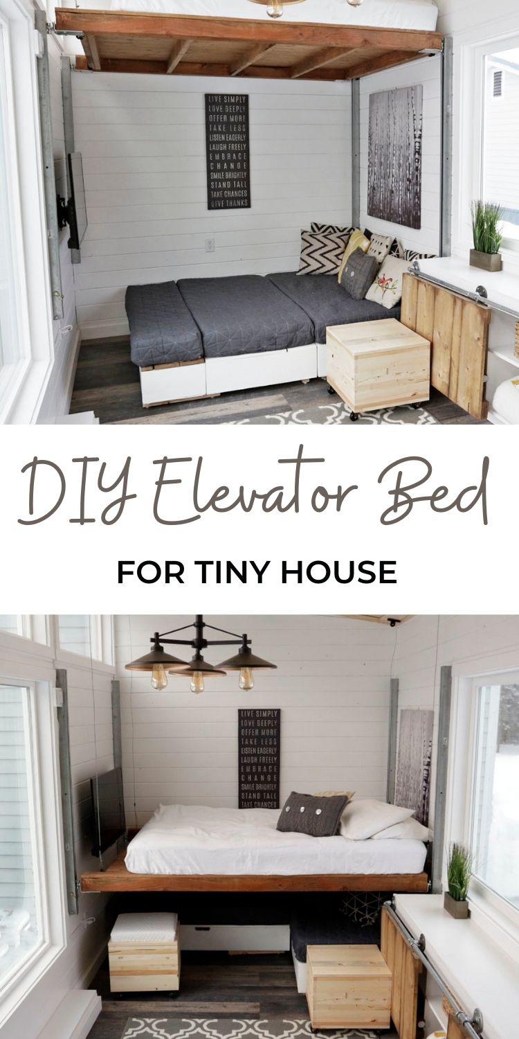 DIY Elevator Bed for Tiny House