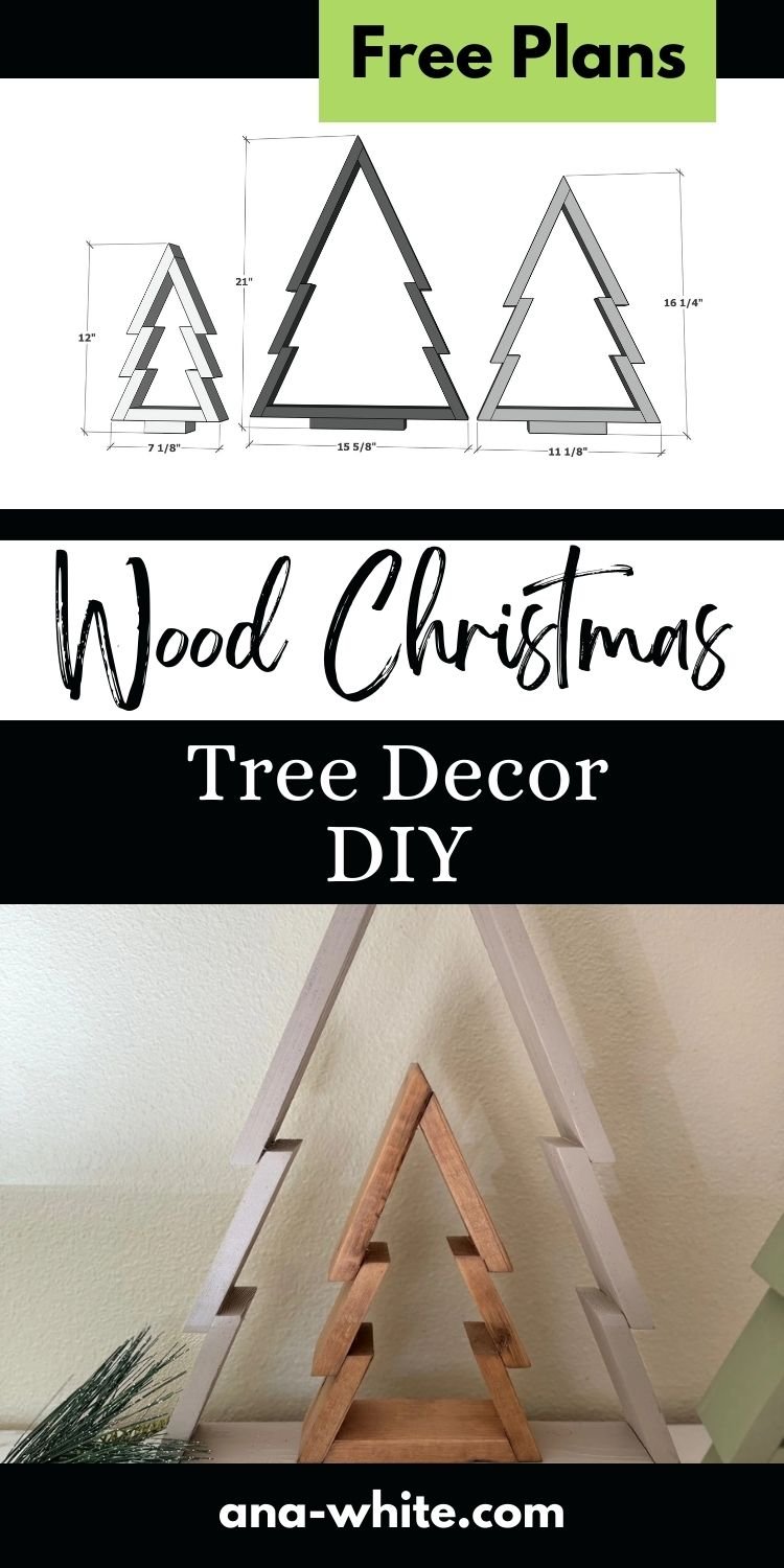 Wood Christmas Tree Decor DIY