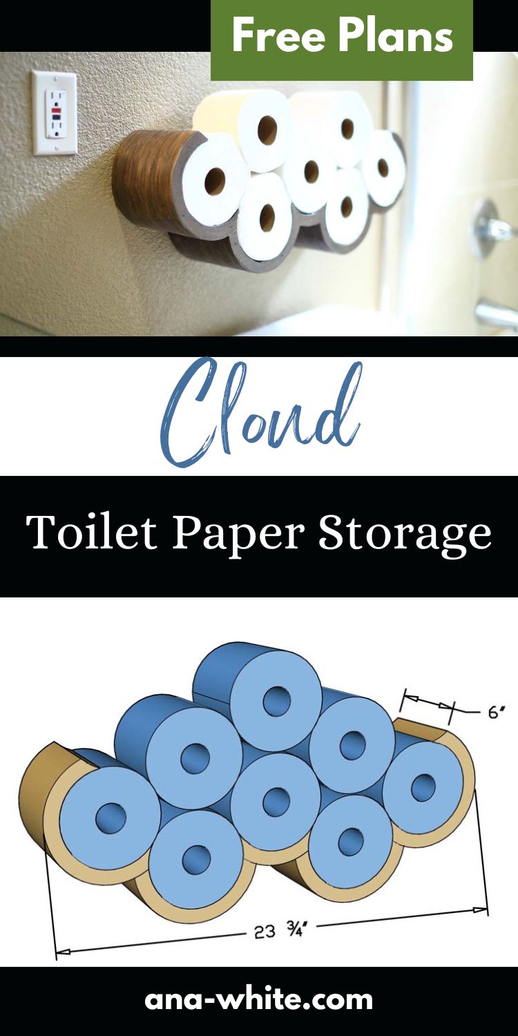 Cloud Toilet Paper Storage