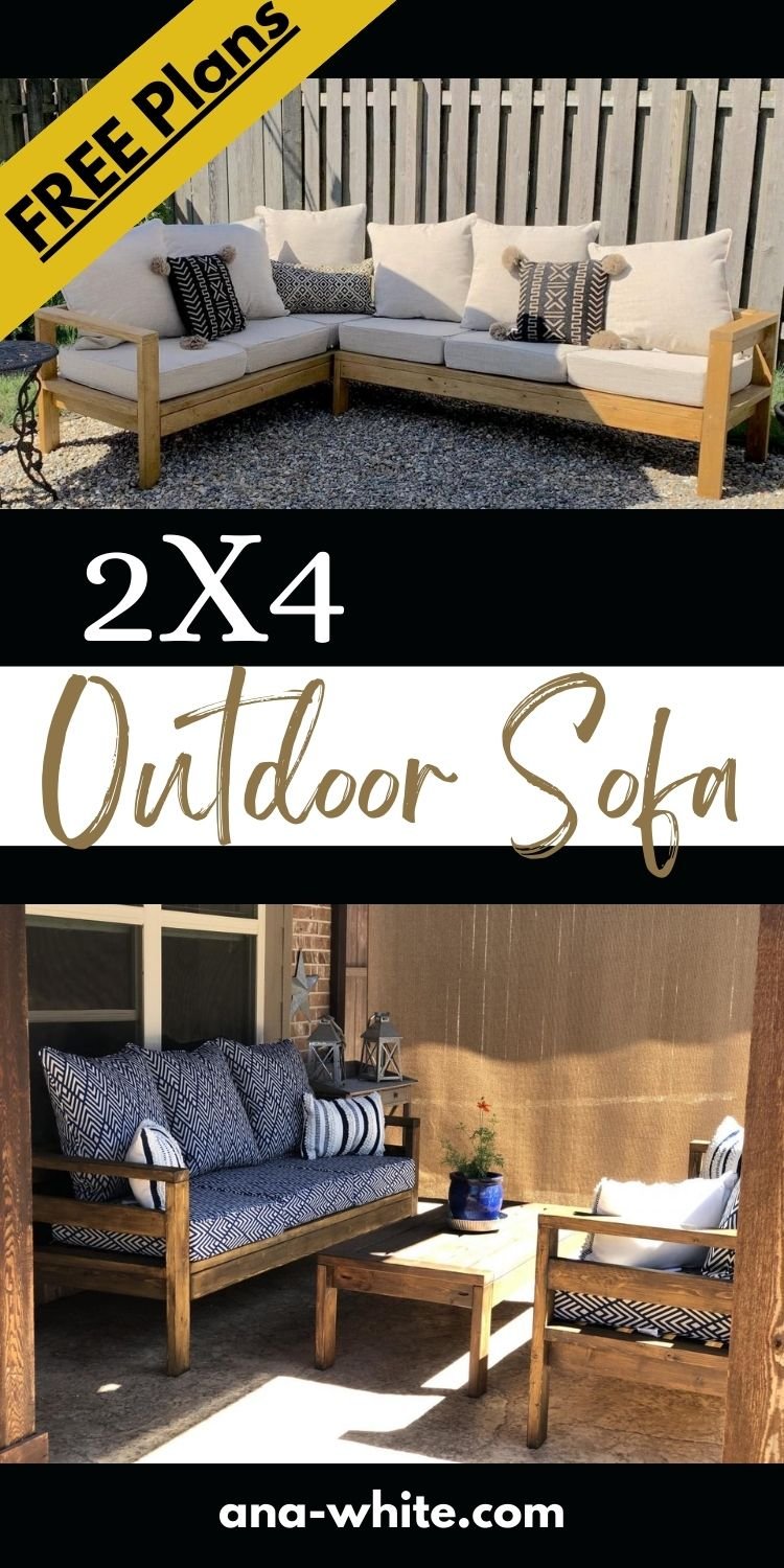 2x4 Outdoor Sofa