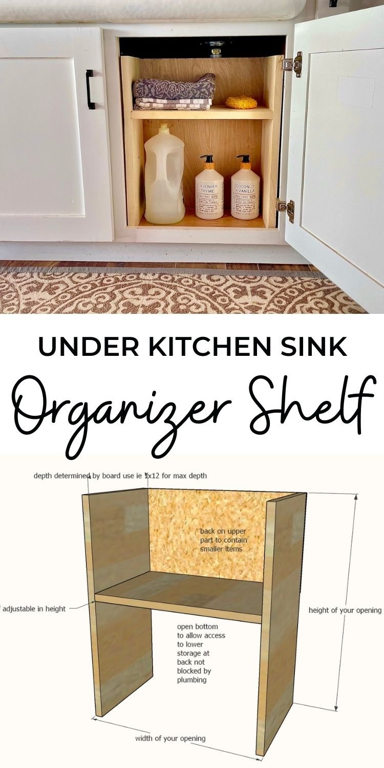 DIY - Under Sink Organizer Shelf - Super Easy to Build! 