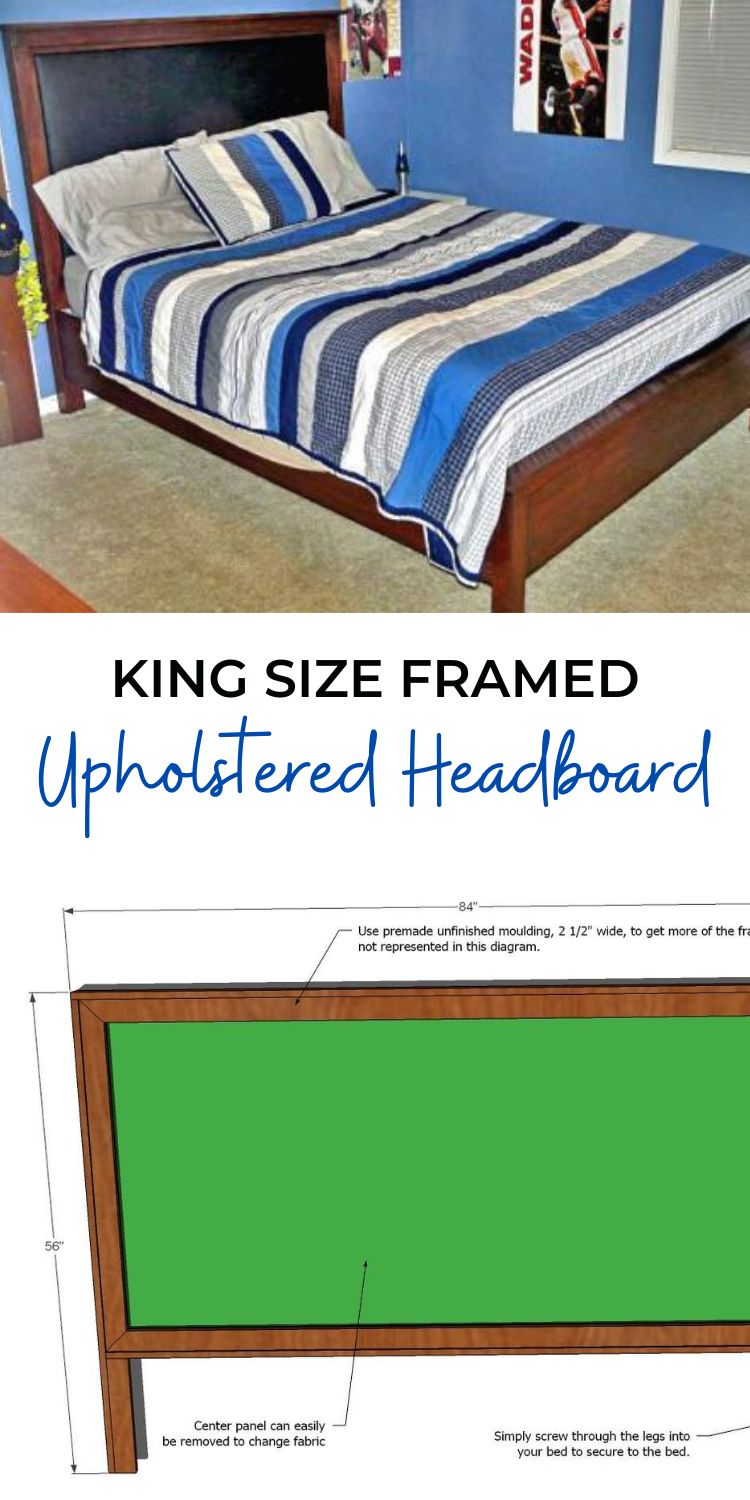 King Size Framed Upholstered Headboard