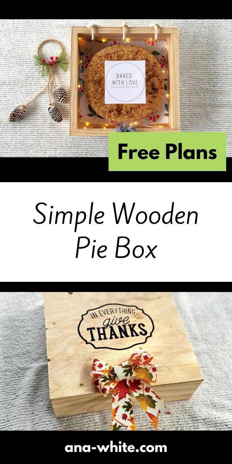 Simple Wooden Pie Box