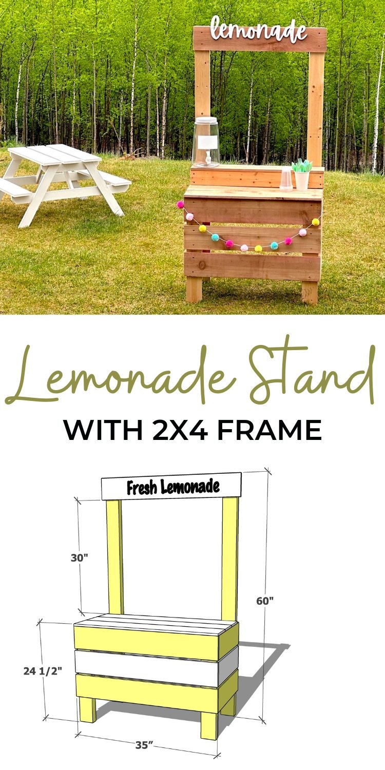 Lemonade Stand with 2x4 Frame