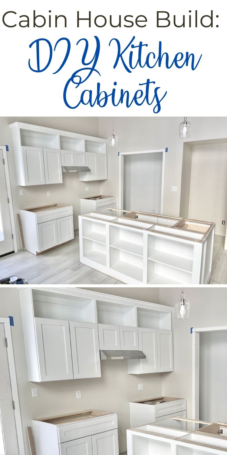 Cabin House Build DIY Kitchen Cabinets