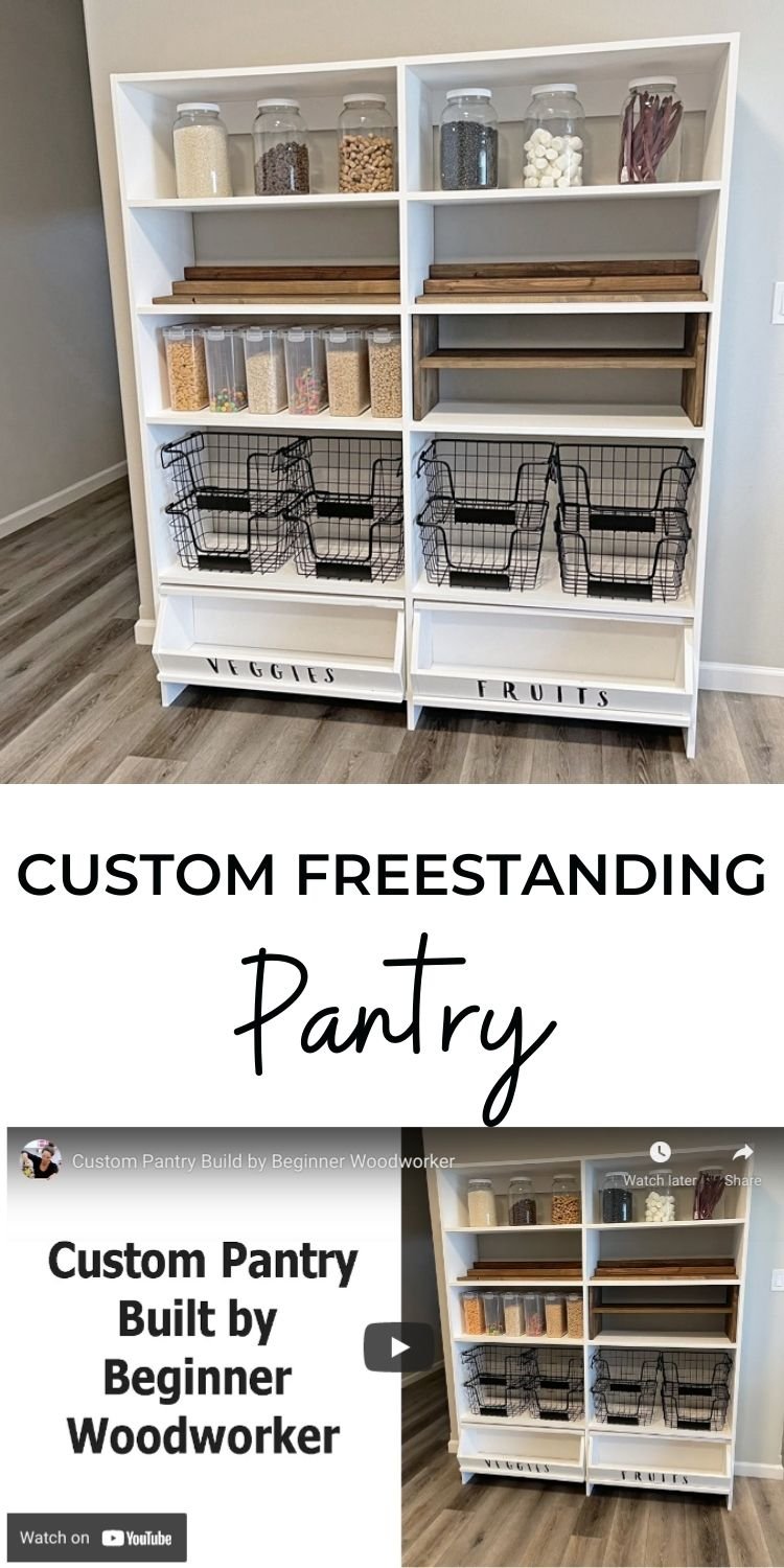 Custom Freestanding Pantry from Shelf Help