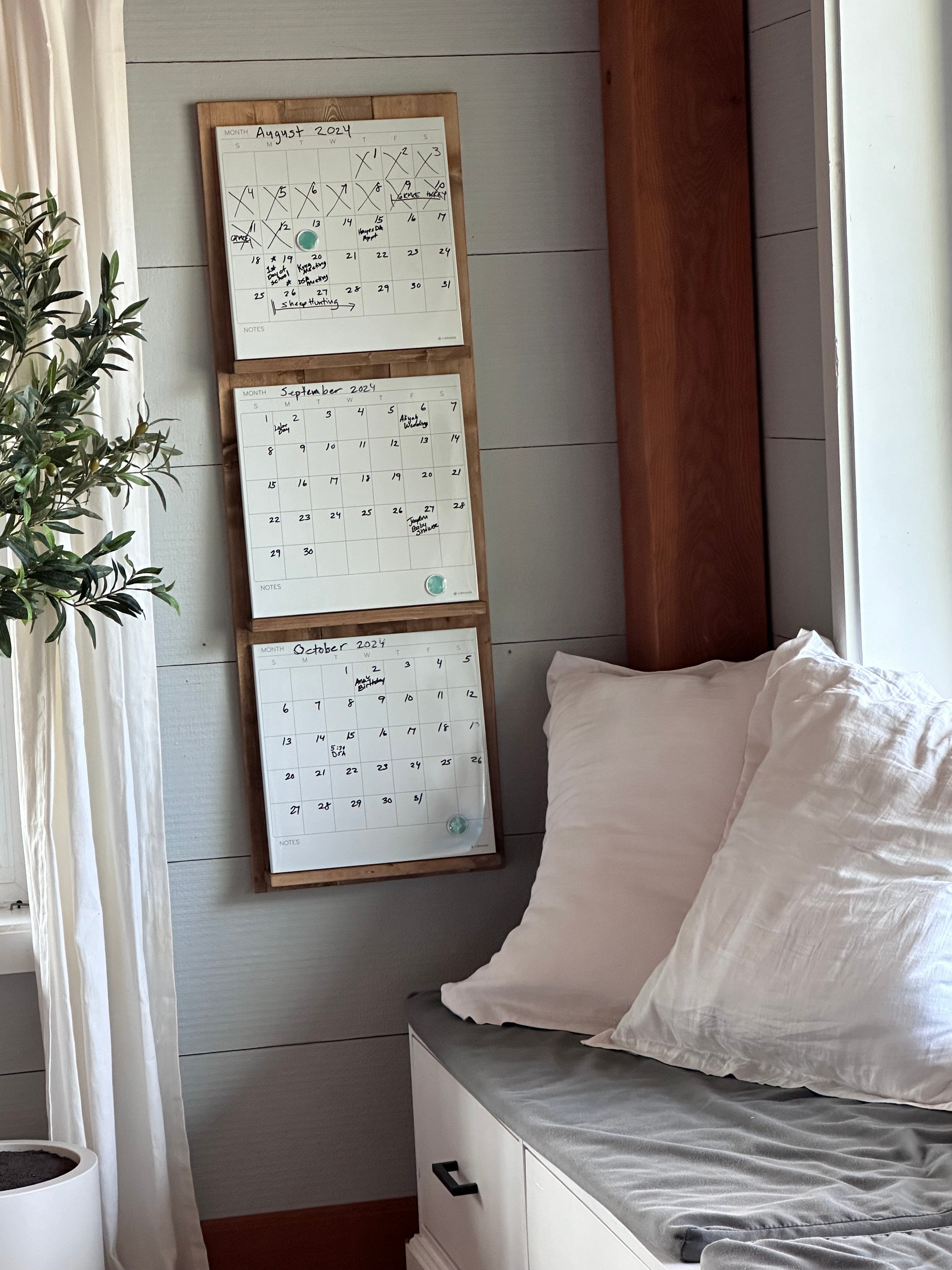 diy wall calendar family command center plans